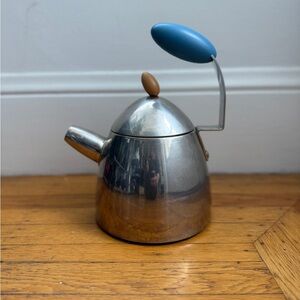 Vintage 90s Alessi Michael Graves Stainless Steel Tea Kettle (no Whistle)